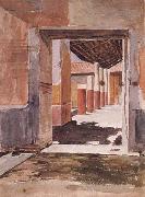 John William Waterhouse Scene at Pompeii Germany oil painting artist